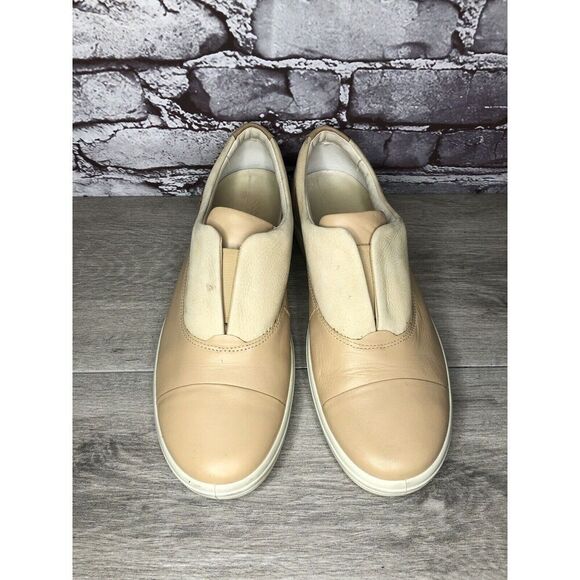 ECCO Soft 7 2.0 Pink Leather Casual Slip On Comfort Sneakers Women Sz 42EU/11 US - Picture 1 of 16